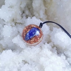 Pandantiv cupru si lapis lazuli 